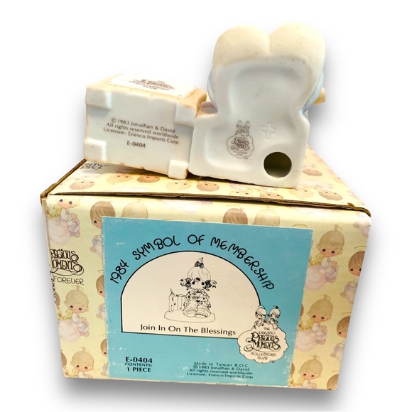 1983 Jonathan & David Figurine Join In On The Blessings Precious Moments - Picture 2 of 9